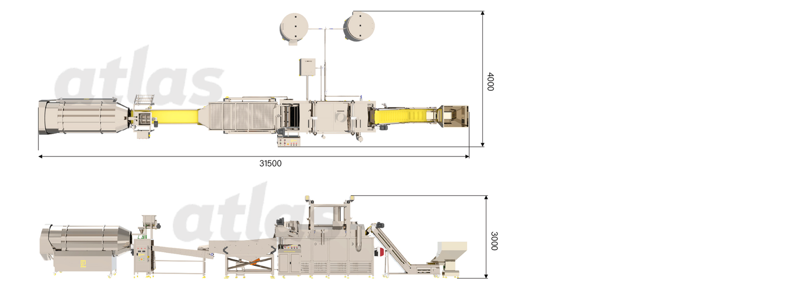 Pellet Chips Line Atlas International Drawing